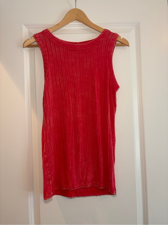 Zenana Outfitters Tops - Zenana Outfitters | Extra Soft Ribbed Sleeveless Tank - Washed Red - NWOT